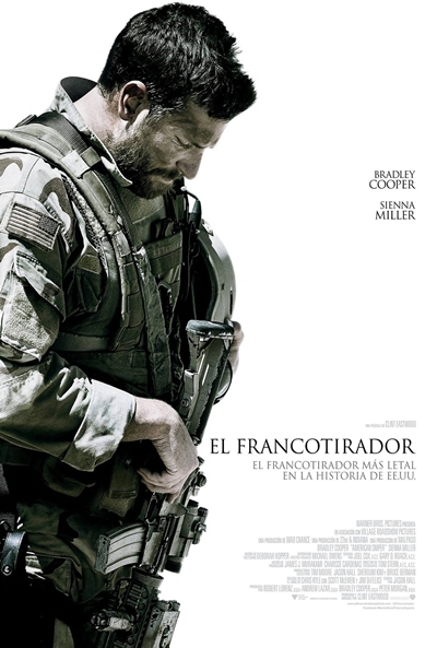 Poster oficial español de 'El Francotirador'